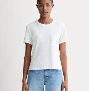 Everlane The Box-Cut Tee in Essential Cotton (Pocket)